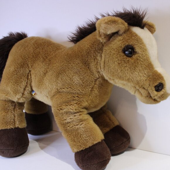 Build a Bear horse retired brown white nose 13" GUC - Picture 1 of 10